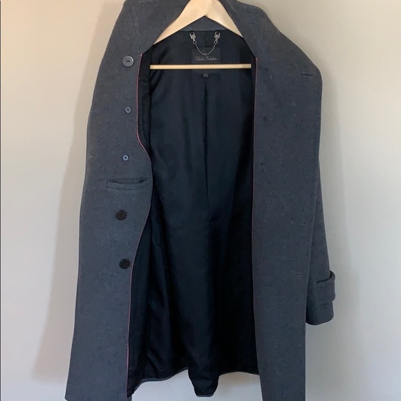 Talula Babaton Cashmere and Wool Gray Peacoat - Picture 7 of 8